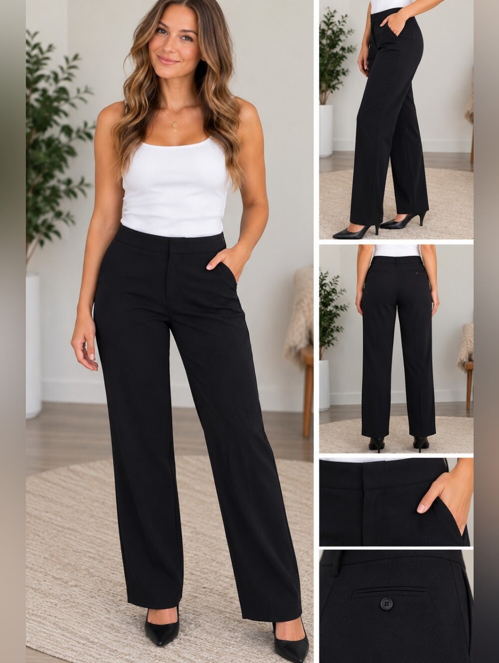 Liz Claiborne Women's 8 petite black dress pants #26